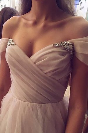 Robe de bal naturel textile en tulle de princesse ligne a longueru au niveau de sol - Photo 2