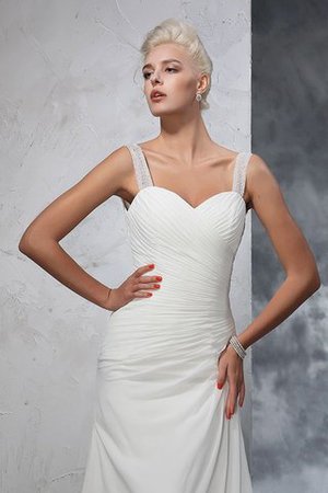 Robe de mariée luxueux ruché avec chiffon bandouliere spaghetti de sirène - Photo 5