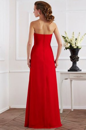 Robe de bal avec zip de bustier de fourreau avec sans manches en chiffon - Photo 2