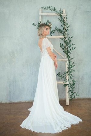 Abito da Sposa A Terra con Manica Corte Semplice sexy moda decorato - Foto 4