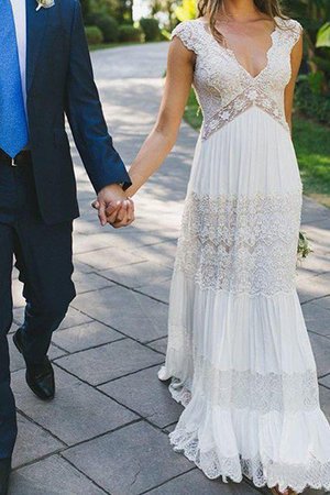 Robe de mariée charme décolleté dans le dos a-ligne salle interne ruché - Photo 2