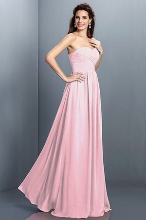 Robe demoiselle d'honneur plissage de princesse manche nulle avec chiffon au drapée - Photo 22