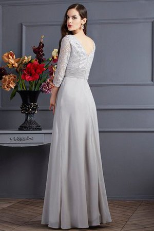 Abito mamma Sposa Cerniera Lunghi con Applique V-Scollo Alta Vita - Foto 2