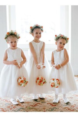 Vestido de Floristas de Arco Acentuado de Hasta el suelo de Sin mangas de Flores de Lazos - Foto 1