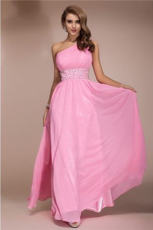 Robe de bal longue avec chiffon de tour de ceinture empire gaine avec perle - Photo 1