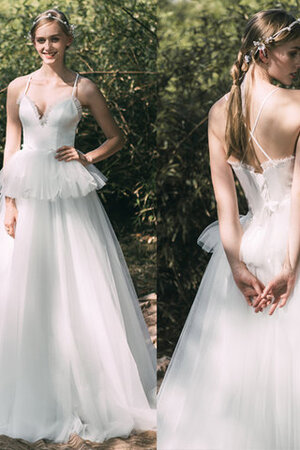 Abito da sposa principessa in tulle favoloso con increspature meravigliosa moderno - Foto 2