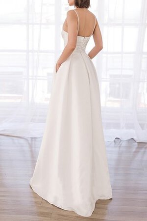 Faszinierend A-Linie Sexy Brautkleid mit Tasche aus Satin - Bild 3