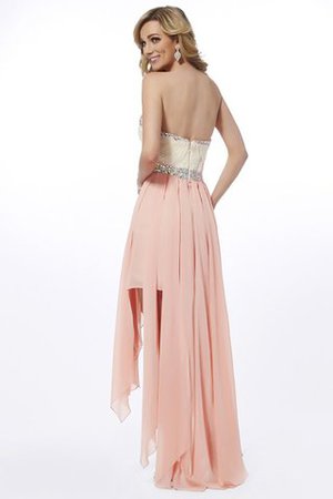 Robe fête de la rentrée avec perle avec chiffon haut bas asymétrique de princesse - Photo 2