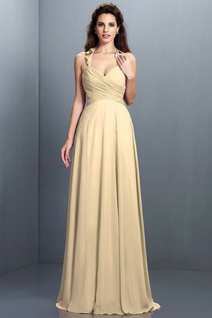 Robe demoiselle d'honneur longue plissage de princesse ligne a fermeutre eclair - Photo 6