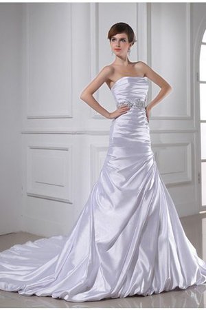 Vestido de Novia en Satén elástico tejido de Imperio Cintura - Foto 2