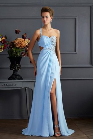 Robe de soirée classique femme branché avec perle en chiffon avec sans manches - Photo 1