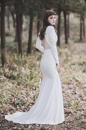 Robe de mariée de traîne courte enchanteur longueur au ras du sol modeste delicat - Photo 2