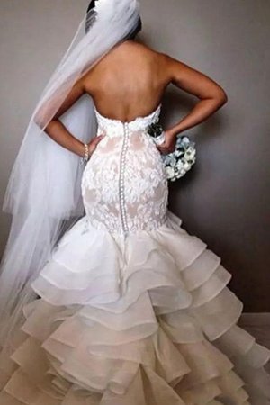 Vestido de Novia de Plisado de Capa Multi de Volante de Deslumbrante - Foto 3