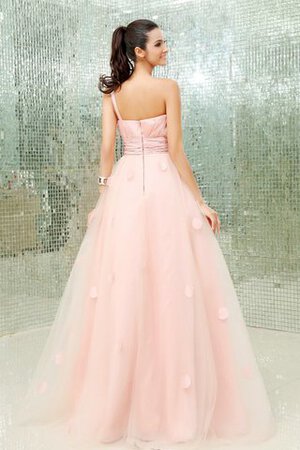 Ein Schulter Duchesse-Linie A-Linie Tüll Quinceanera Kleid mit Blume - Bild 6