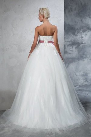 Abito da Sposa Elegante Ball Gown Farfalla Ornamento Alta Vita Senza Spalline - Foto 2