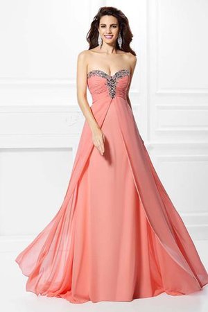 Robe de soirée longue a-ligne de princesse de traîne courte avec perle - Photo 3