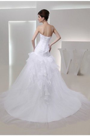 Vestido de Novia en Organza de Flores de Cordón de Imperio Cintura - Foto 2