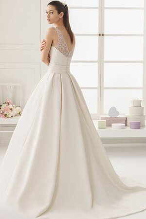 Robe de mariée elégant sexy ligne a col en bateau sachet - Photo 3