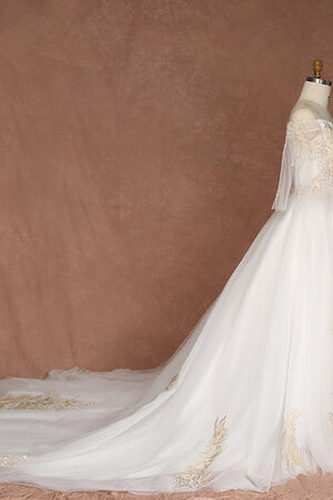 Abito da sposa in tulle principessa in pizzo a sala unico con applique - Foto 3