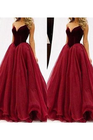 Abito da Ballo in Tulle Cuore Naturale A Terra Ball Gown - Foto 1