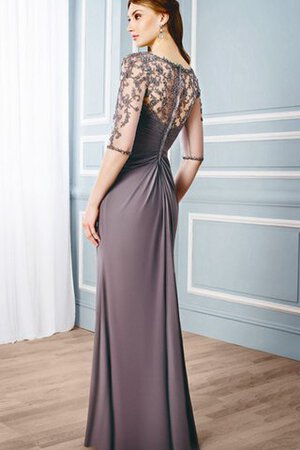 Robe de bal classique humble avec zip appliques en 1/2 manche - Photo 2