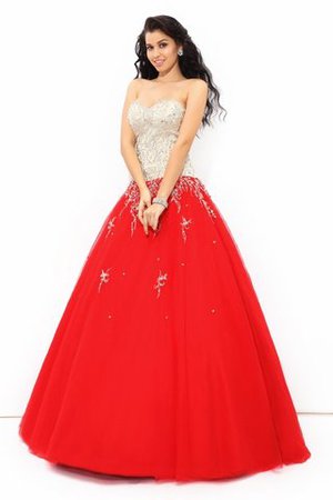 Abito Quinceanera A Terra Lunghi Cuore Ball Gown Allacciato - Foto 5