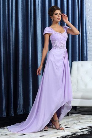 Chiffon A Linie Perlenbesetztes Breiter Träger Prinzessin Brautmutterkleid - Bild 1