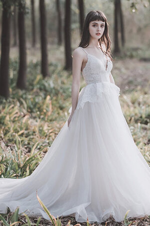 Vestido de Novia de Corte princesa en Encaje y Tul de Maravilloso - Foto 4