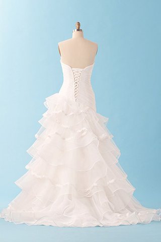 Elegante Vestido de Novia de Corte-A de Hinchado de Largo de Escote Corazón - Foto 2