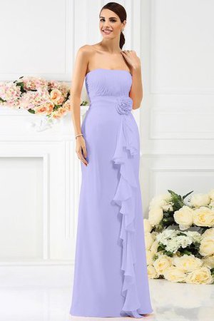 Robe demoiselle d'honneur longue manche nulle avec chiffon avec zip de fourreau - Photo 17