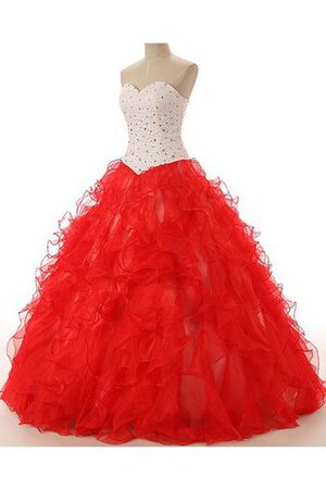 Abito Quinceanera Ball Gown monospalla Cuore con Applique in Paillette con paillette - Foto 2