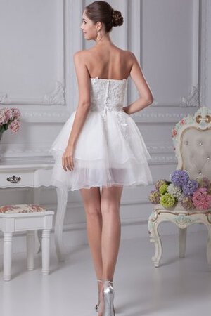 Abito dal Dolce Sedici Senza Maniche A-Line mini con Applique in Tulle - Foto 8