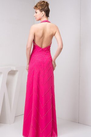 Robe de soirée long dénudé avec chiffon manche nulle - Photo 7