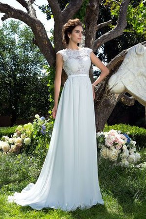 A Linie Empire Taille Chiffon Glamouröses Sittsames Abendkleid - Bild 5