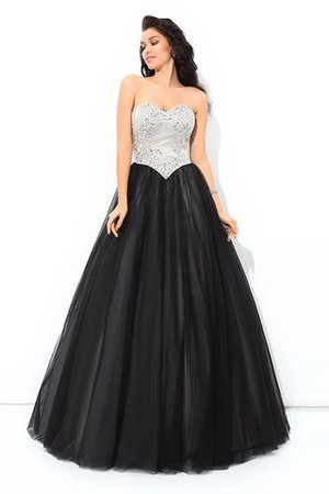 Paillettenbesetztes Ärmelloses Normale Taille Duchesse-Linie Anständiges Quinceanera Kleid - Bild 4