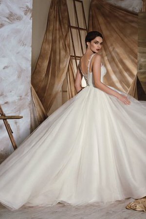 Abito da Sposa in Pizzo Formale E Informale in pizzo Senza Maniche con Applique Allacciato - Foto 6