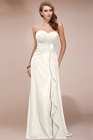 Robe demoiselle d'honneur longue avec perle en chiffon collant de lotus - Photo 24