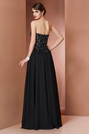 Robe de bal longue jusqu'au sol de bustier avec perle a-ligne - Photo 2