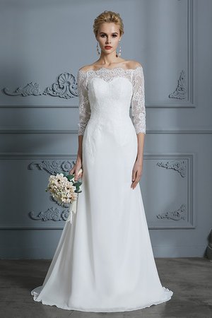 Vestido de Novia en Gasa de Largo de Cremallera de Hermoso - Foto 1