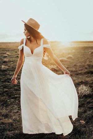 Vestido de Novia de Corte princesa de Natural de Hermoso de Plisado - Foto 1