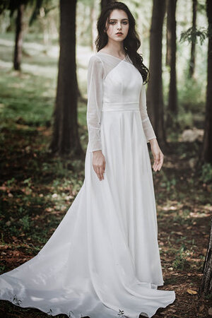 Robe de mariée splendide fermeutre eclair jusqu'au sol de traîne courte delicat - Photo 1