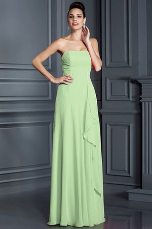 Robe demoiselle d'honneur manche nulle a-ligne en chiffon avec zip de princesse - Photo 26