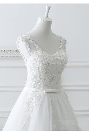 Robe de mariée formelle extraodinaire col en forme de cœur ligne a manche nulle - Photo 3