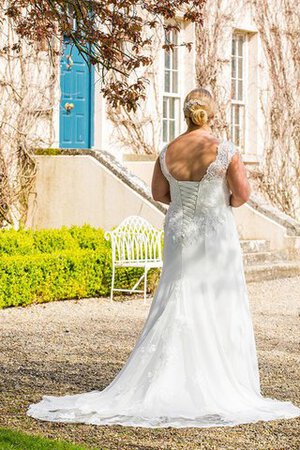 Robe de mariée delicat formelle plissé manche nulle avec chiffon - Photo 2