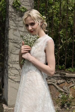 Abito da sposa stravagante a riva cerniera in pizzo squisito a-line - Foto 3