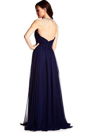 Robe de bal facile de traîne courte avec chiffon elevé noeud - Photo 2