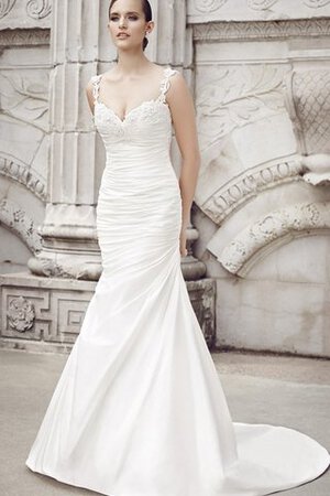 Robe de mariée officiel attirent col en forme de cœur avec perle manche nulle - Photo 1