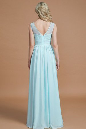 Robe demoiselle d'honneur naturel avec sans manches ligne a en chiffon de princesse - Photo 35