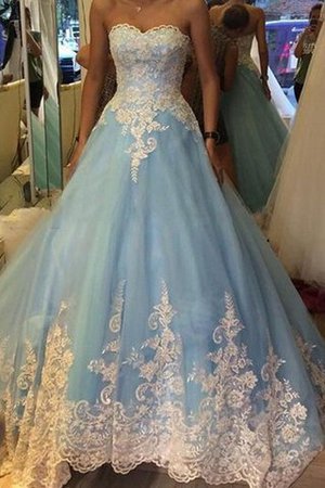 Vestido de Quinceañeras de Corte Evasé de Sin mangas de Natural de Escote Corazón - Foto 1