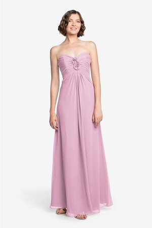 Robe demoiselle d'honneur ruché avec chiffon de bustier longueru au niveau de sol - Photo 19